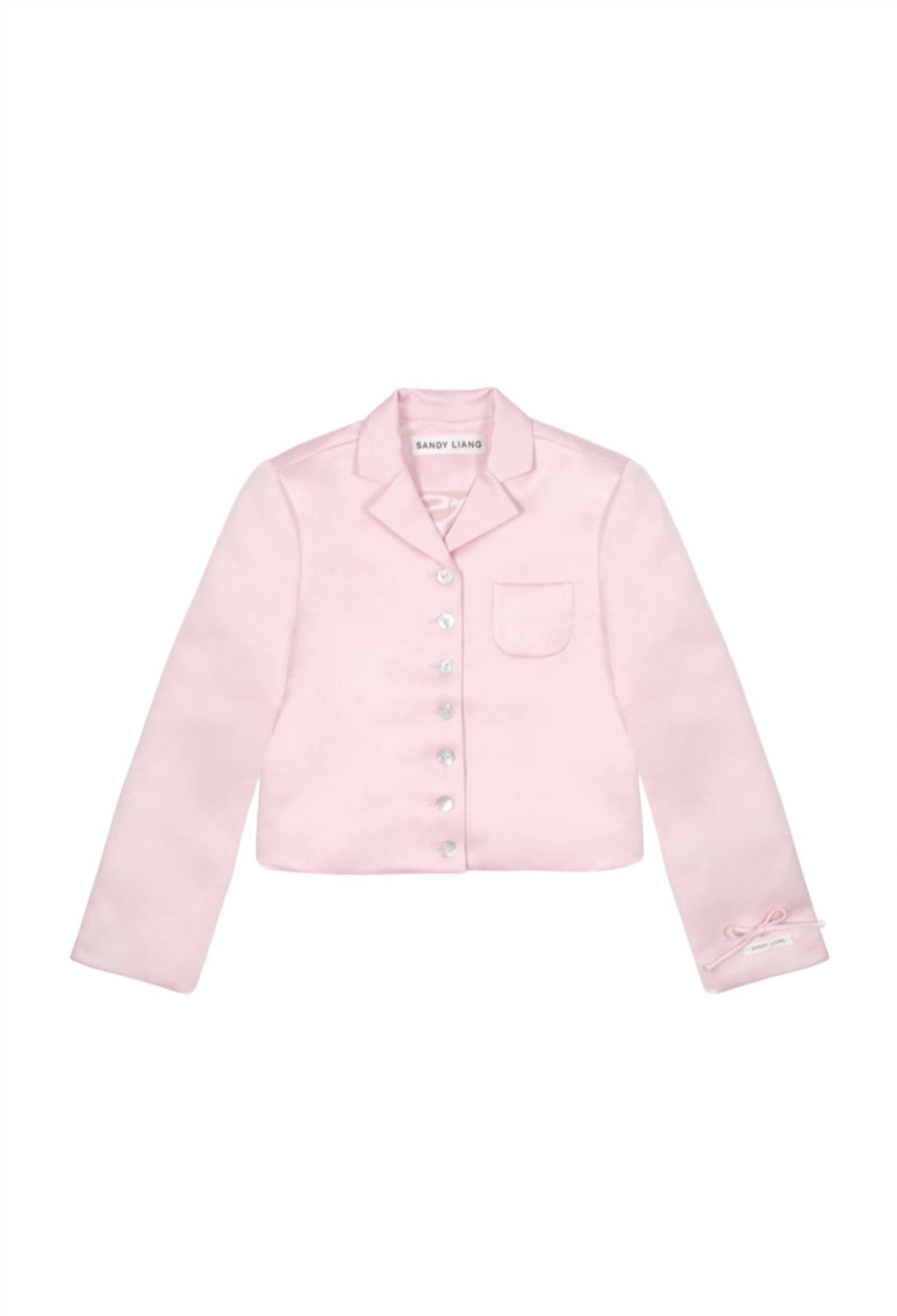 Charm Jacket in Pink Satin