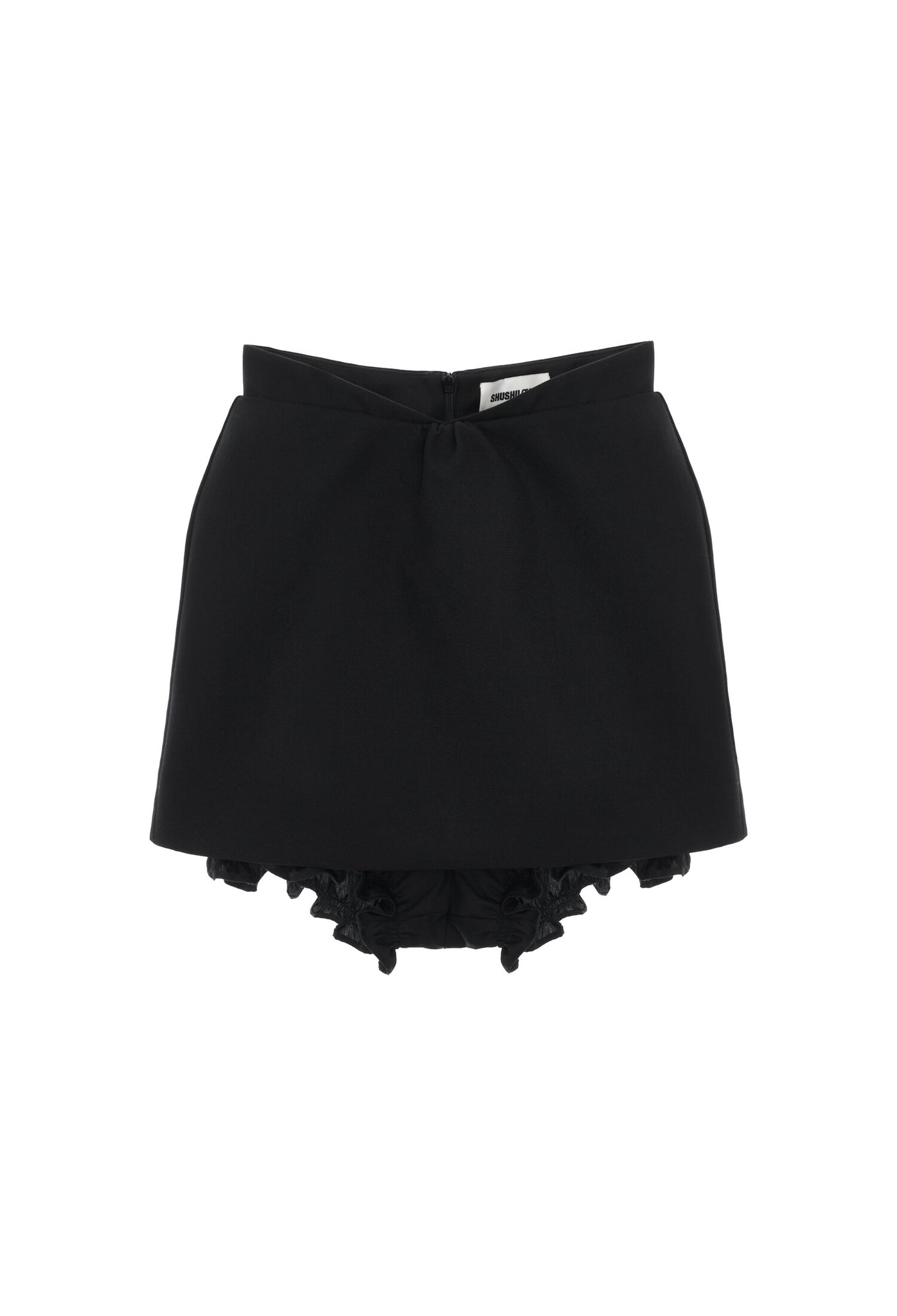 Double-Layered Skirt in Black